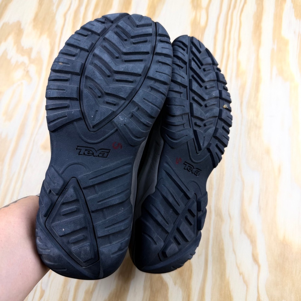 Teva Katavi Mens Suede Outdoor Slide Sandals Grey Black 1019195 Size 7 - Picture 4 of 5